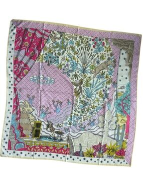 Designer-style 90cm Silk Scarf